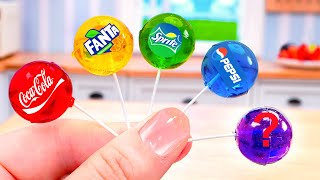 PEPSI - COCA COLA - FANTA - SPRITE or SECRET Jelly Candy 🌈 Tasty Miniature Freeze Honey Jelly Ideas