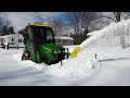 John Deere 2032R 4k Snowblower Clears 3 Feet of Snow βοΈ