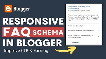 Blogger me faq schema kase lagaye | how to add faq schema in blogger website
