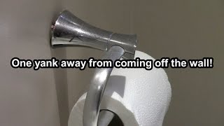 How To Fix A Lose Wobbly Toilet Roll Holder To The Wall Properly