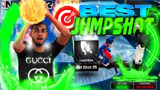 BEST SET SHOT 25 JUMPSHOT in NBA 2K22🌊FASTEST JUMPSHOT + 100% HIGHEST GREEN WINDOW for EVERY BUILD!