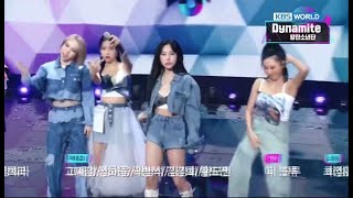 MAMAMOO's Cute Dance to BTS's DYNAMITE (20.11.13 Music Bank 22th BTS's DYNAMITE win)
