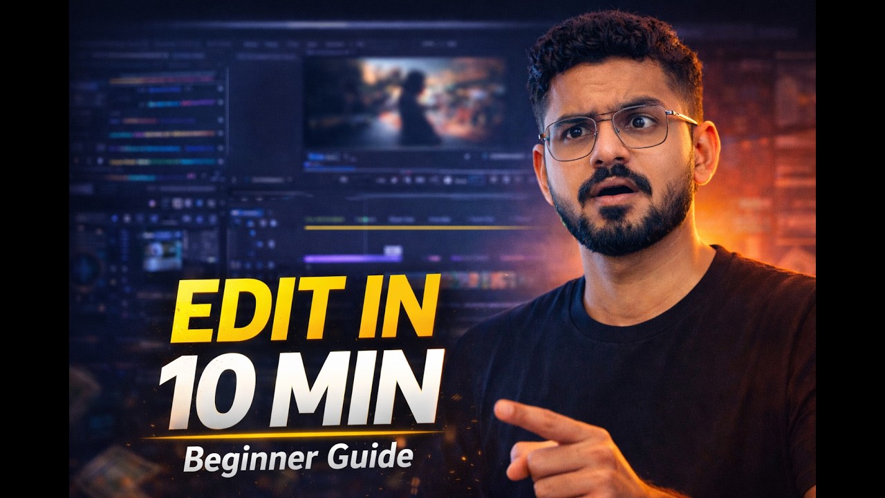 Learn Video Editing in 10 minutes | Premiere Pro Beginner tutorial ...