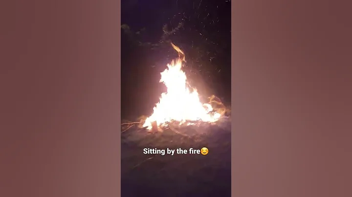 sitting by the fire