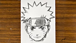 Anime drawing  how to draw Naruto Uzumaki stepbystep using just a pencil   YouTube