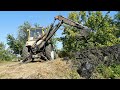 Копаем пруд в саду экскаватором ЮМЗ! Часть-1. Аn excavator digs a pond!