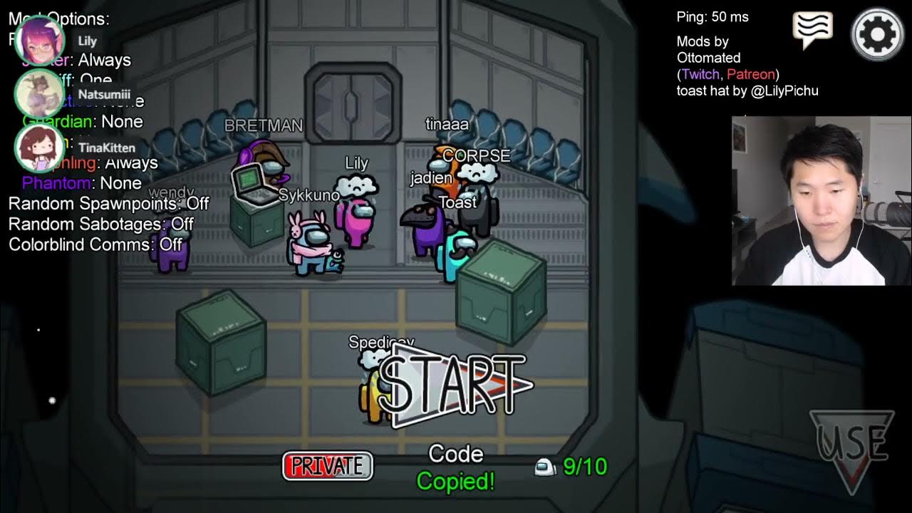 [20210318] among us lobby Disguised Toast Full Livestream YouTube