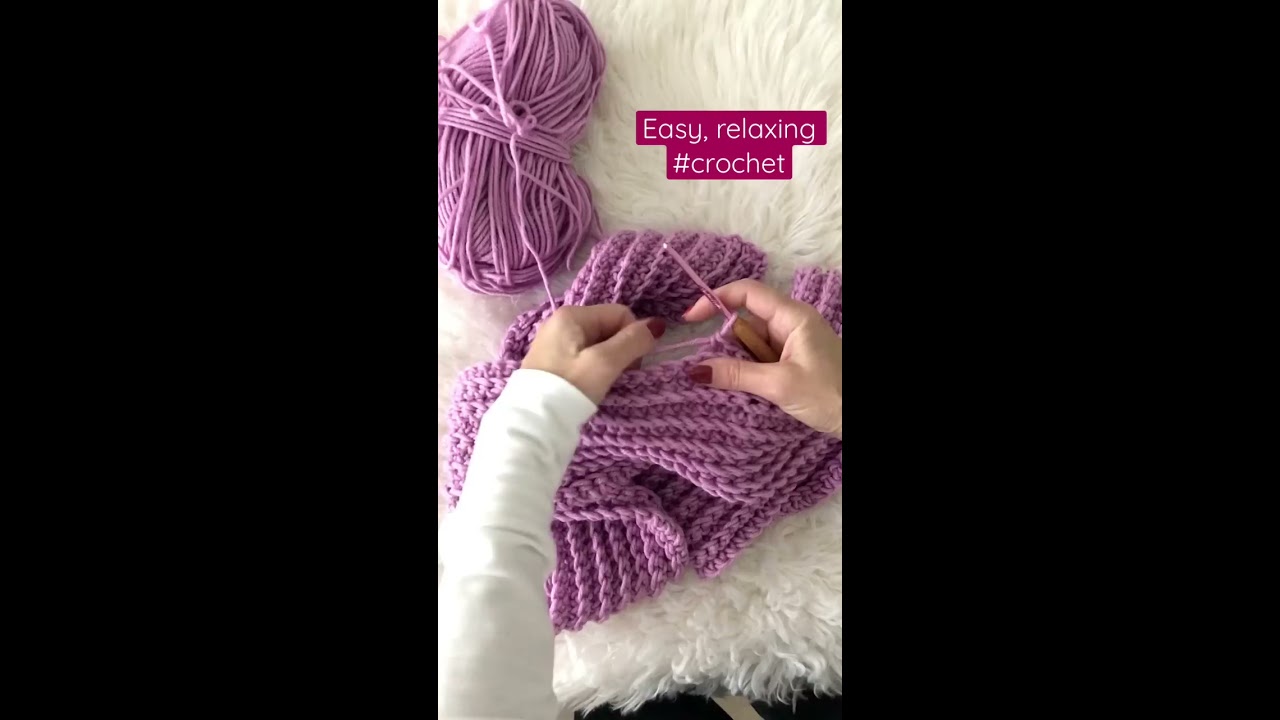 Easy, relaxing #crochet scarf. #knit #crochetpattern #crocheting
