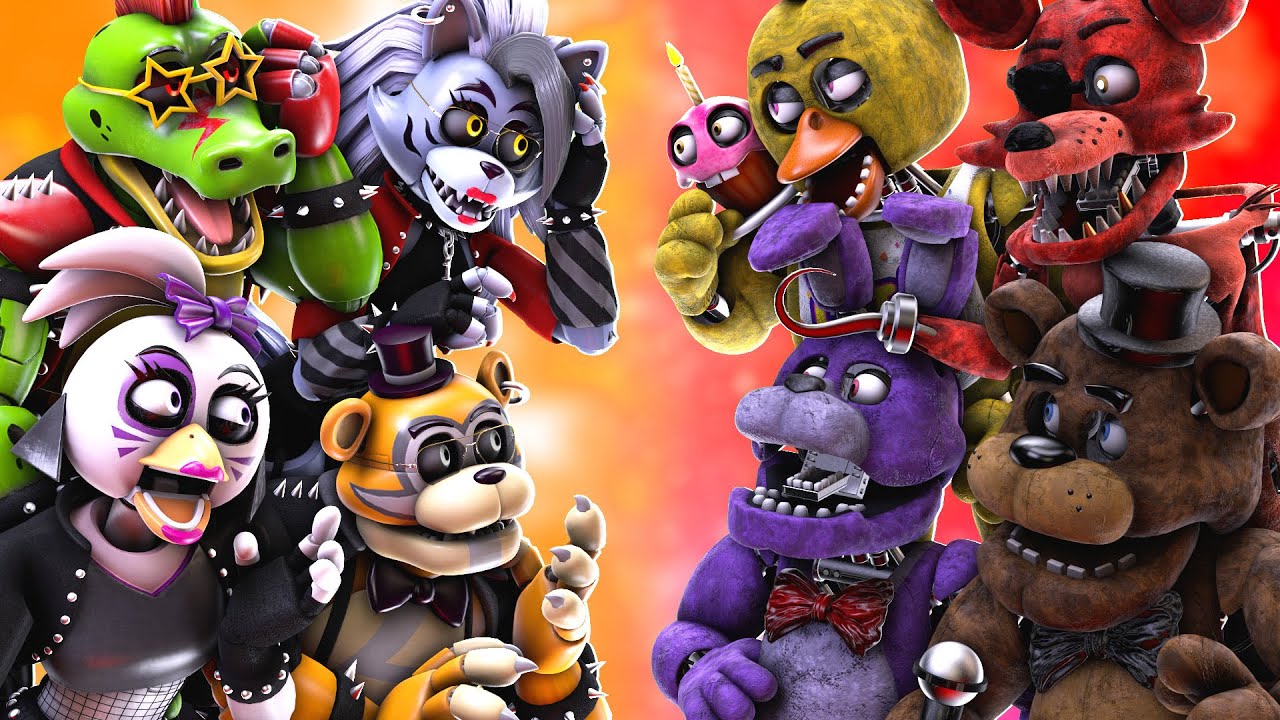 [SFM FNaF] Top 5 Custom Security Breach vs FIGHT Animation