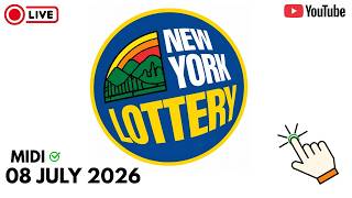🔴 LIVE | New York Lottery Midday Results –08 JULY 2026 Win 4 • Take 5 • Numbers NY Lottery En Direc