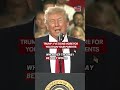 "I've been better to you than your parents," Trump told crowd at General Motors facility in Michigan