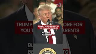 I've been better to you than your parents, Trump told crowd at General Motors facility in Michigan