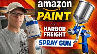 Amazon Paint And A Harbor Freight Spray Gun! DIY Paint Supplies That Anyone Can Afford.