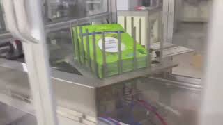 Spout bag for washing liquid. Automatic welding the spout NCA1623-40\/ #spoutwelding#spoutmachine 