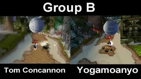 IAS2: Group B - Yogamoanyo vs Tom Concannon Crash 2 Race to beat Komodo Bros. Part 1