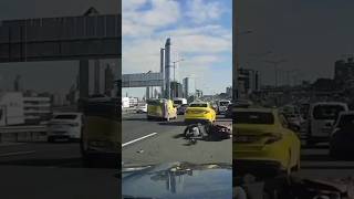 live accident in road