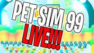 LIVE pet simulator 99 exchanging and giving pets to you