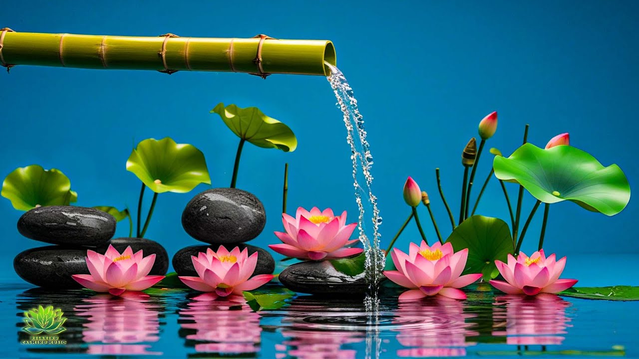 Calming Piano Music with Water and Nature Sounds | Deep Relaxation ...