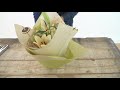 Florists essential  sustainable grass paper wrapping  powered by dillewijn zwapak  flower factor