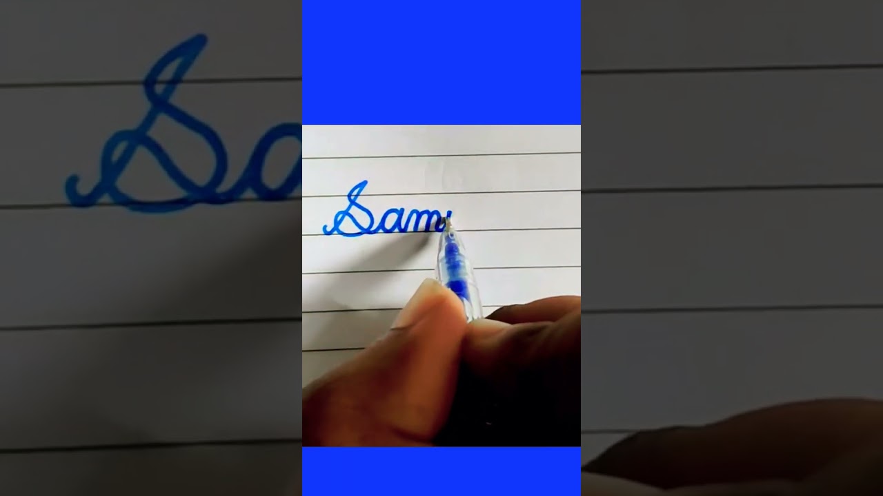 Writing name 