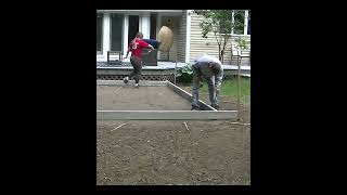 How to Form A Concrete Slab #shorts