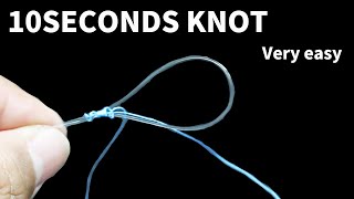 PEとリーダーの結束は簡単で強い10秒ノット　10SECONDS KNOT Very easy Albright knot Braid to fluorocarbon leader knot