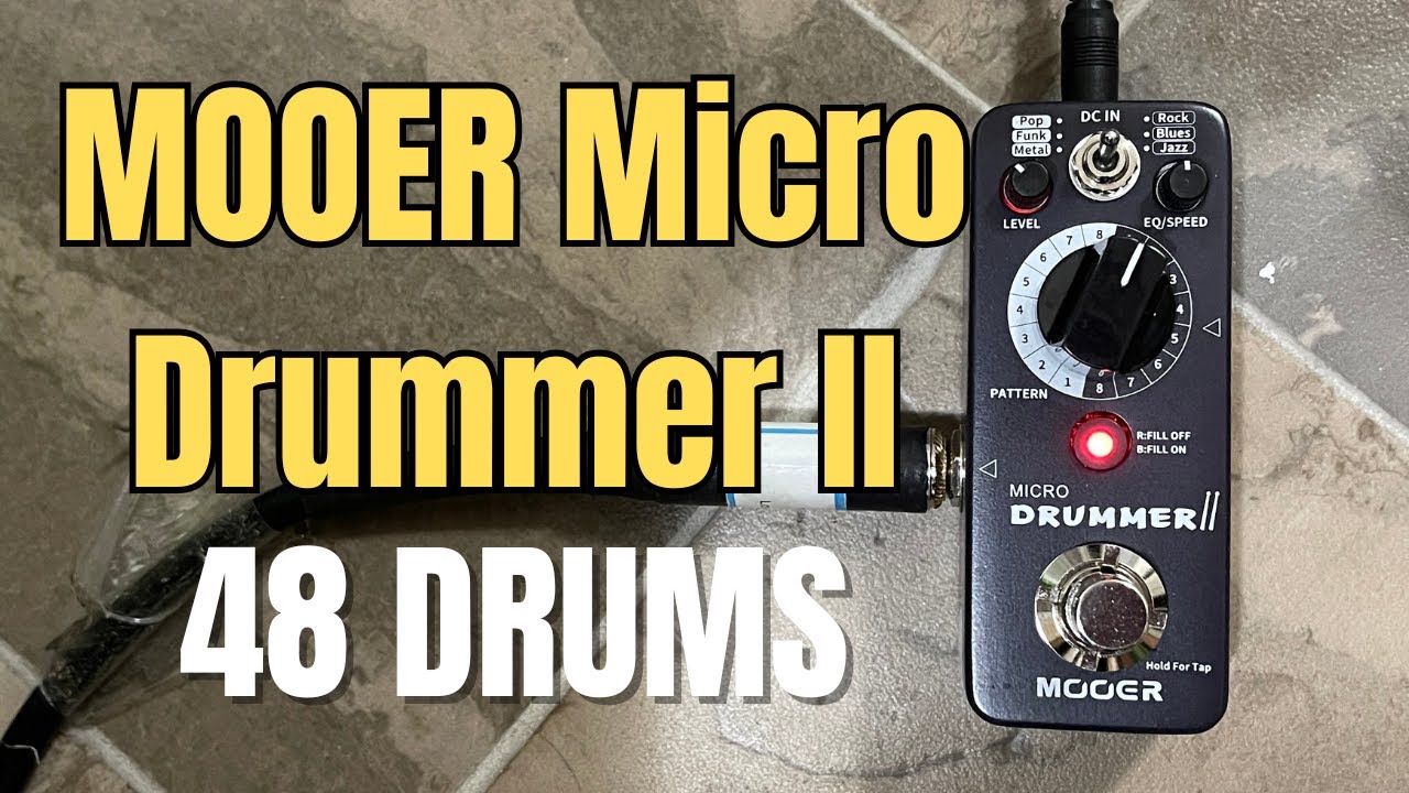 MOOER Micro Drummer II – All 48 Rhythms (No Talking) | With Miska