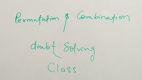 permutation and combination doubt solving /permutations and combination trick in hindi