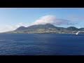 Cunard Queen Mary 2 leaving St.Kitts