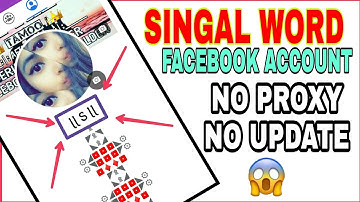 How To Create Single Word Facebook Account 2020||Single word Facebook Account || By Tamoo Creation||