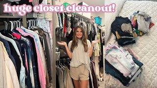 huge closet cleanout and declutter for SPRING