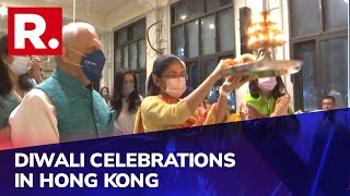 15000 Hindus Gather To Celebrate Diwali in Hong Kong's Biggest Temple