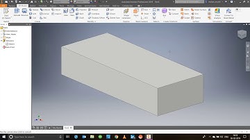 Inventor | How to create a Part | User Interface