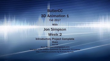 Butler CC IN158 3D Animation 1 Fall 2017:Introductory Project Complete