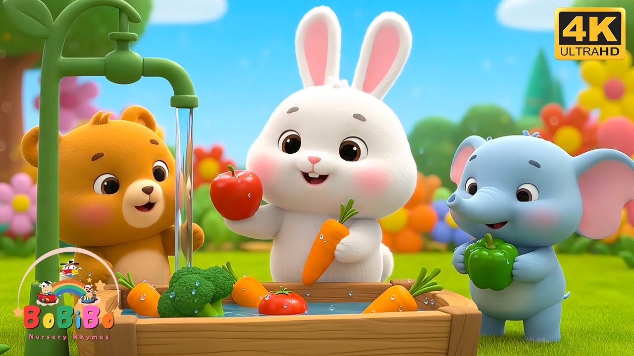 Little Bunny Eats Veggies 🐰 Healthy Eating Song for Kids
