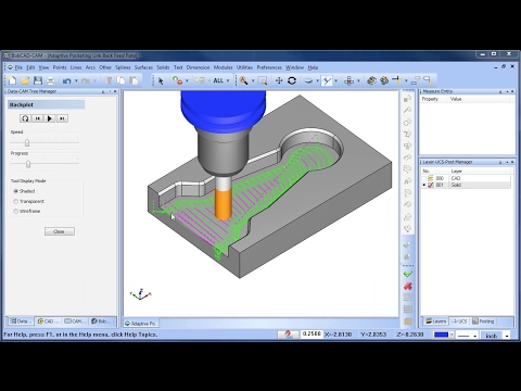 Link Back Feedrate for Adaptive Pocketing - BobCAD-CAM Quick Tips