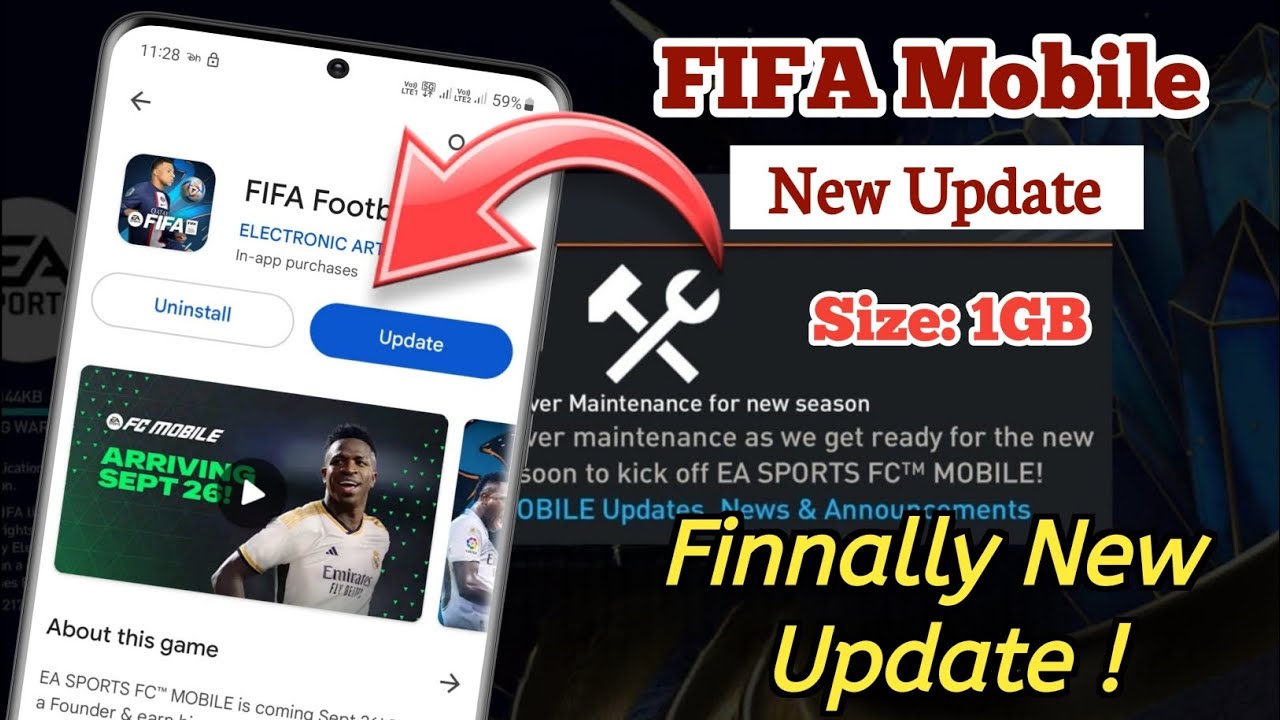 fifa mobile update not showing problem fifa football new update
