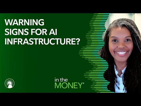 Face, Head, Portrait. Text: WARNING SIGNS FOR Al INFRASTRUCTURE? in the MONEY®