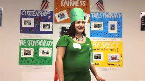 Horizon PAU teacher talks about CHARACTER COUNTS! at her school