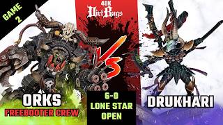 ORKS 6-0 GT Game 2 vs Drukhari battle report | Competitive | Warhammer 40k #40k