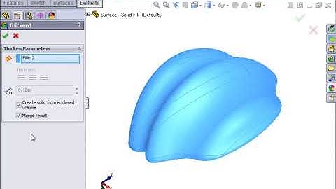 SolidWorks Surfacing 01 Surfacing   13 Surface to Solid Conversion