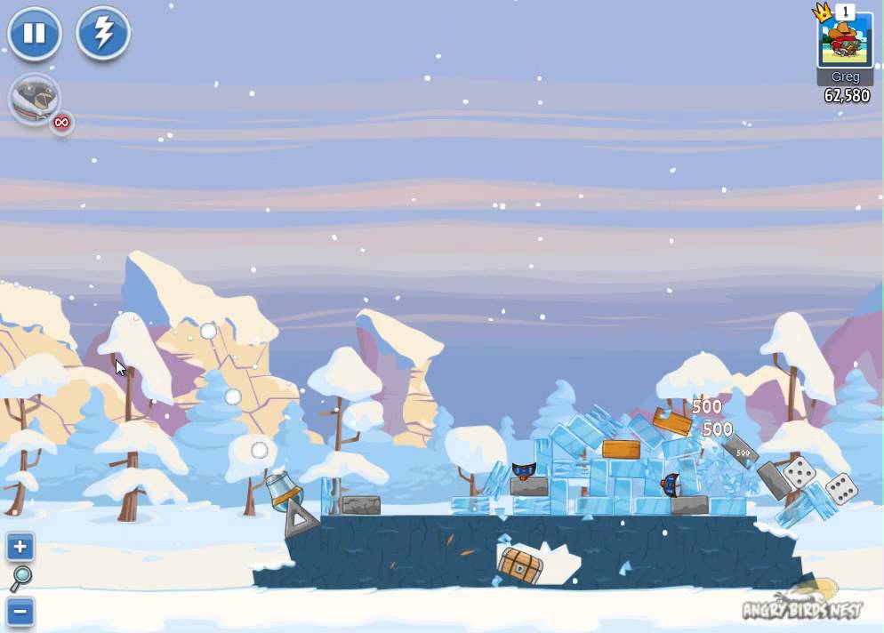 Angry Birds Friends Winter Tournament II Level 4 Day 4 Week 30 - December 10th 2012 - Facebook