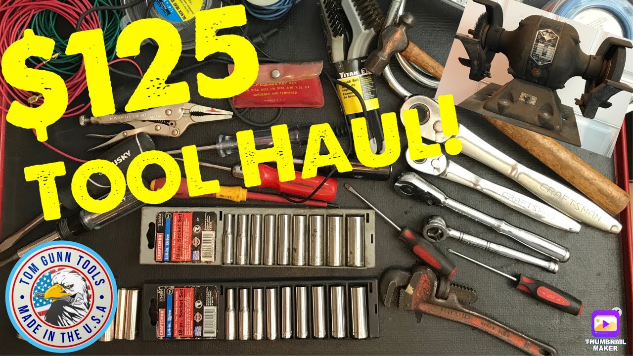 125 Estate Sale Tool Haul! Nice USA Craftsman Ratchets & More! YouTube