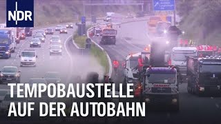Reupload: BlitzBaustelle Autobahn  Straßenbau rund um die Uhr | Die Nordreportage | NDR Doku