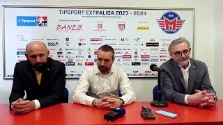 Tisková konference Banes Motor České Budějovice - HC Oceláři Třinec 4 čtvrtfinále play-off