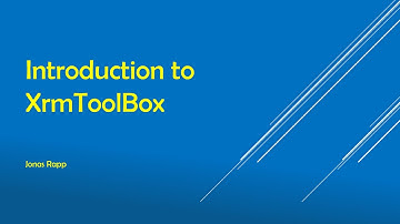 Introduction to XrmToolBox