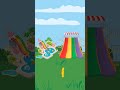 Yellow Balls down the slope ! Kids Fun Learning ! #funforkids #coloursandshapes #learningforkids