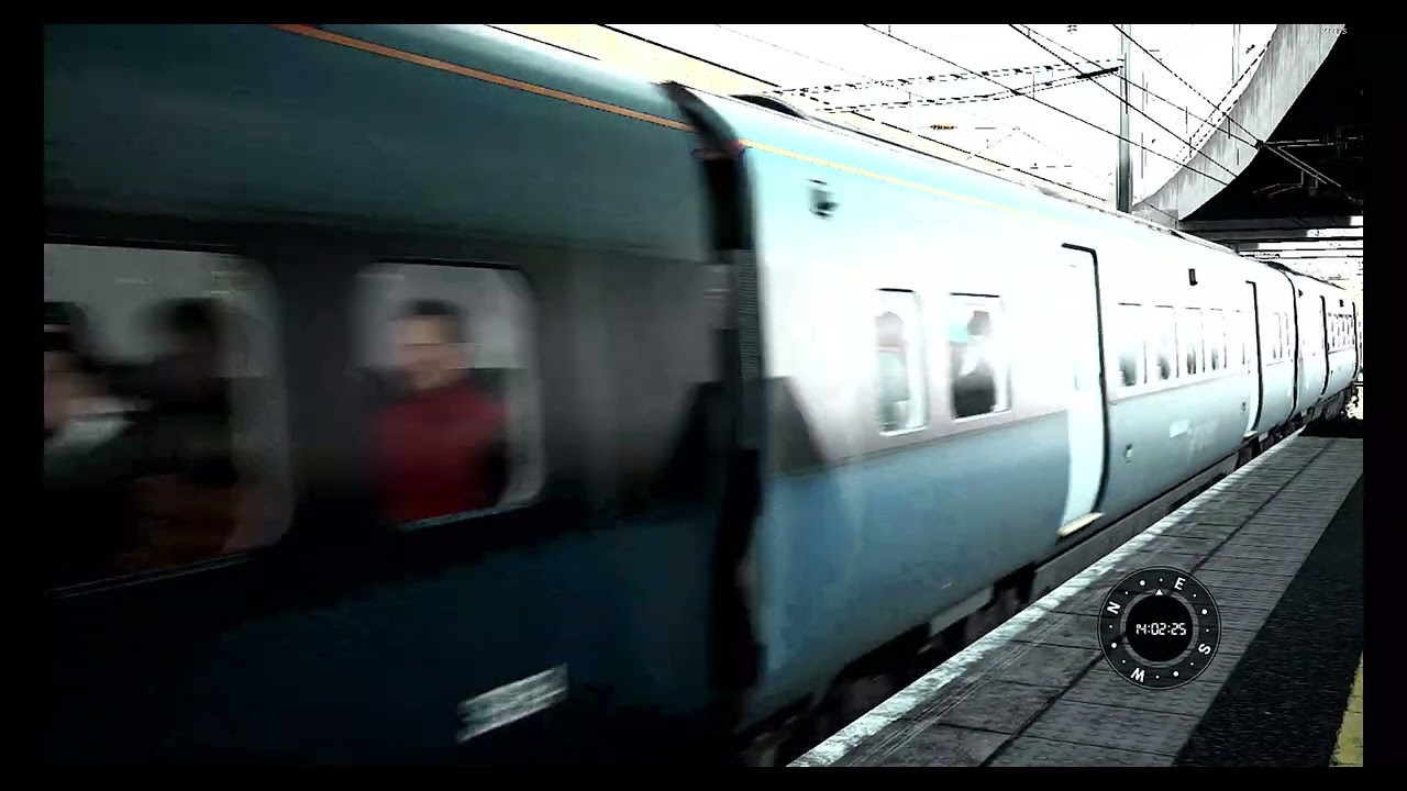 Southeastern 395021 departs Stratford Interntional 