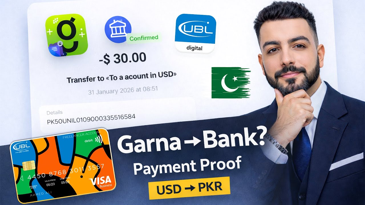 Garna to Bank Payment Proof | USD to PKR Live (Pakistan)