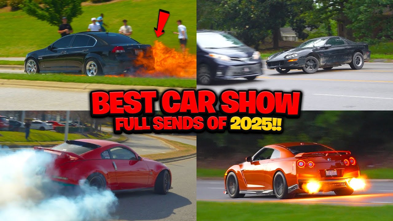 BEST OF CARS LEAVING CAR SHOWS IN 2025 (Burnouts, Flybys & Full Sends!!)